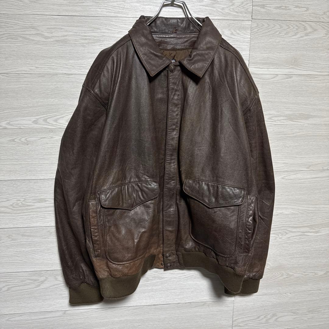 90s Wilsons A-2 本革 レザージャケット ビックフライトジャケット