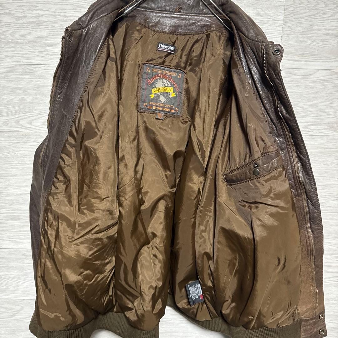 90s Wilsons A-2 本革 レザージャケット ビックフライトジャケット