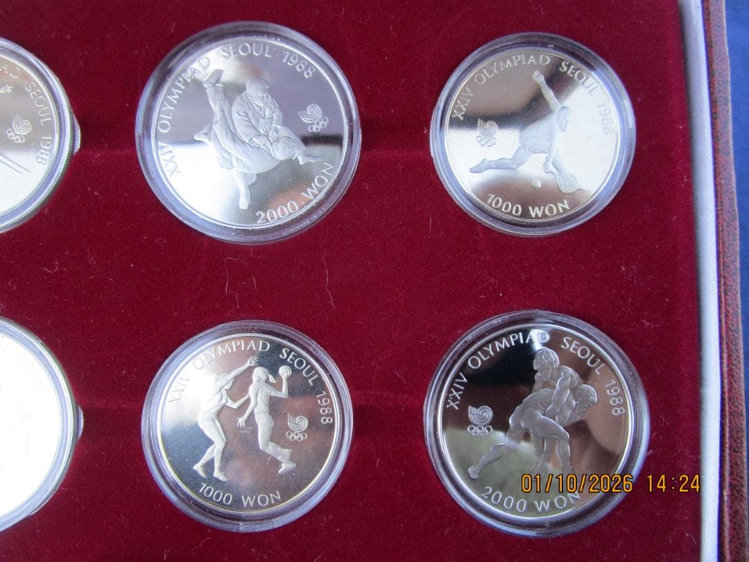 韓国　ソウル1988オリンピック記念硬貨セット　プルーフ