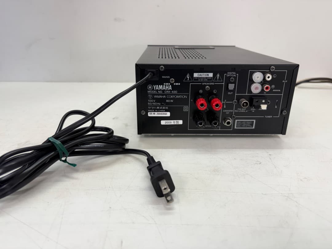 YAMAHA　ヤマハ　コンポ　レシーバー　トールボーイスピーカー　純正リモコン付
