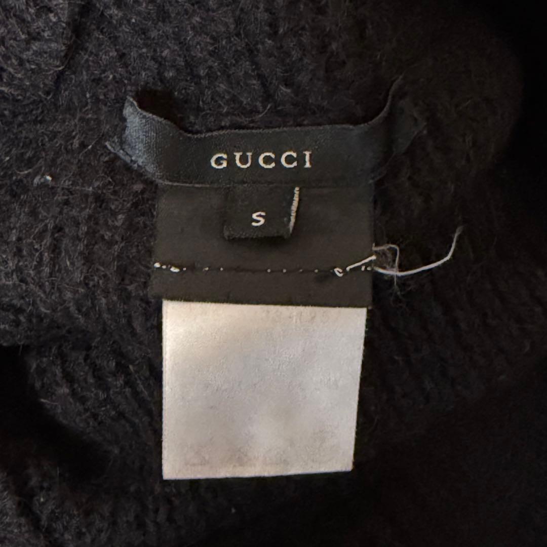 ☆美品☆GUCCI グッチ　タートルネックニット　アルパカ100% ブラック　S