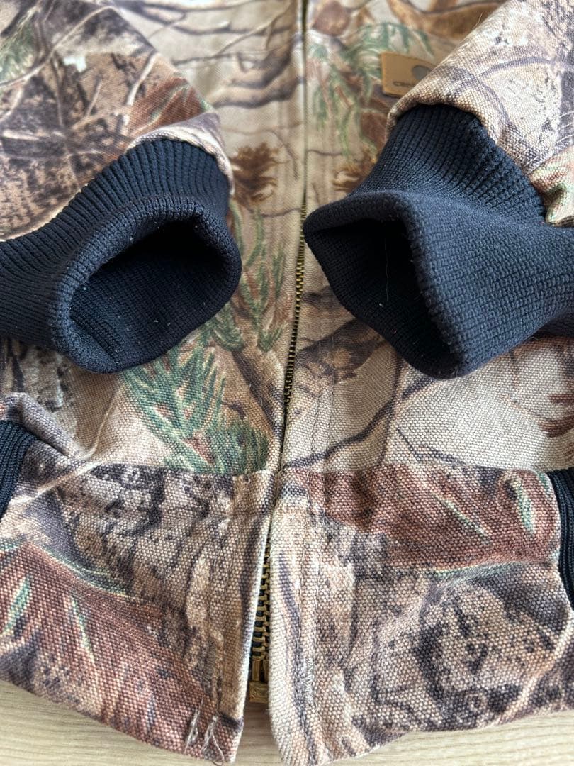 90s carhartt active jacket リアルツリー　デトロイト