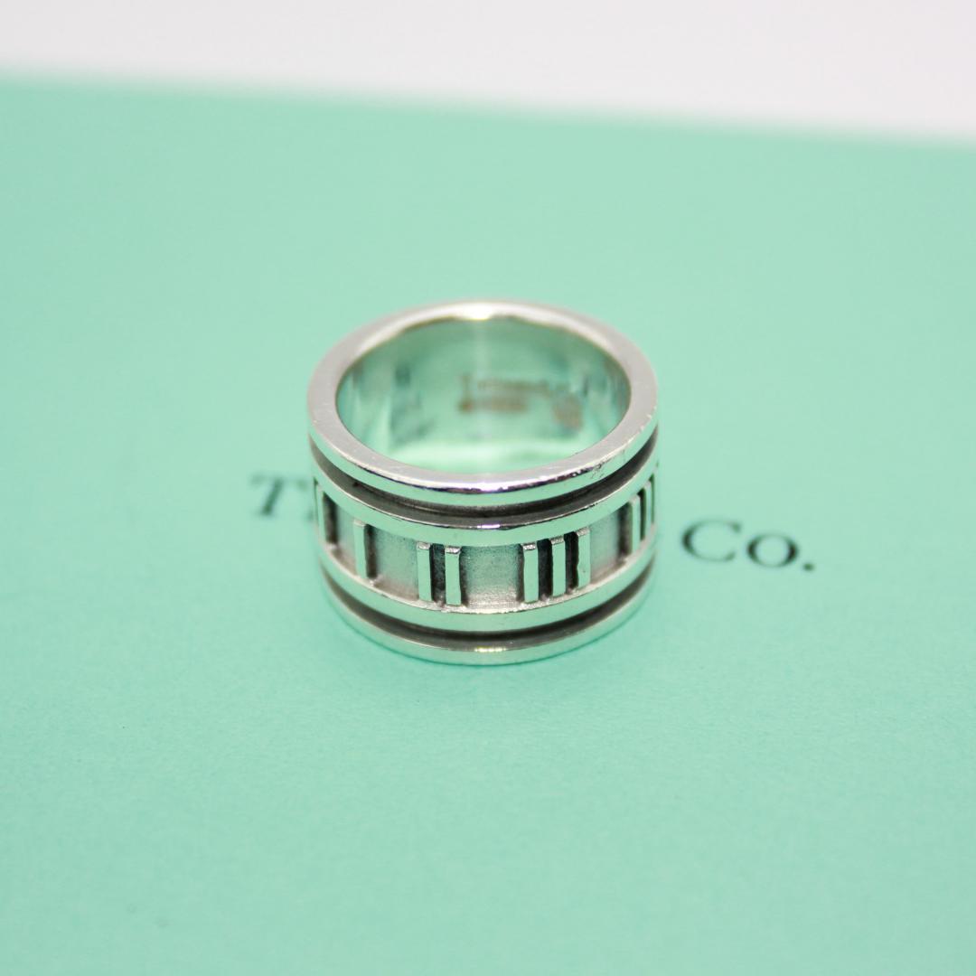 美品 Tiffany&Co.ティファニー アトラス ワイド リング 指輪 8号
