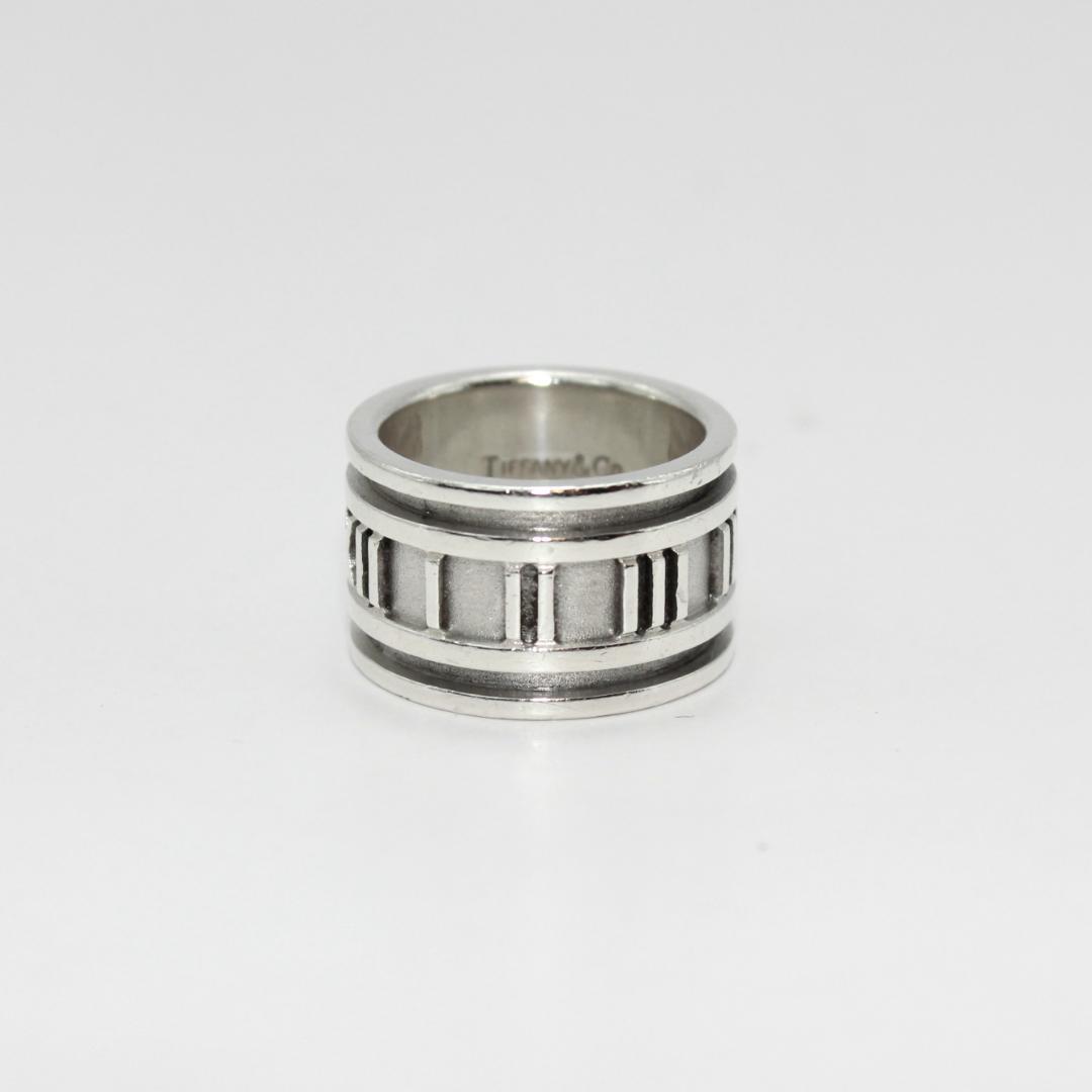 美品 Tiffany&Co.ティファニー アトラス ワイド リング 指輪 8号