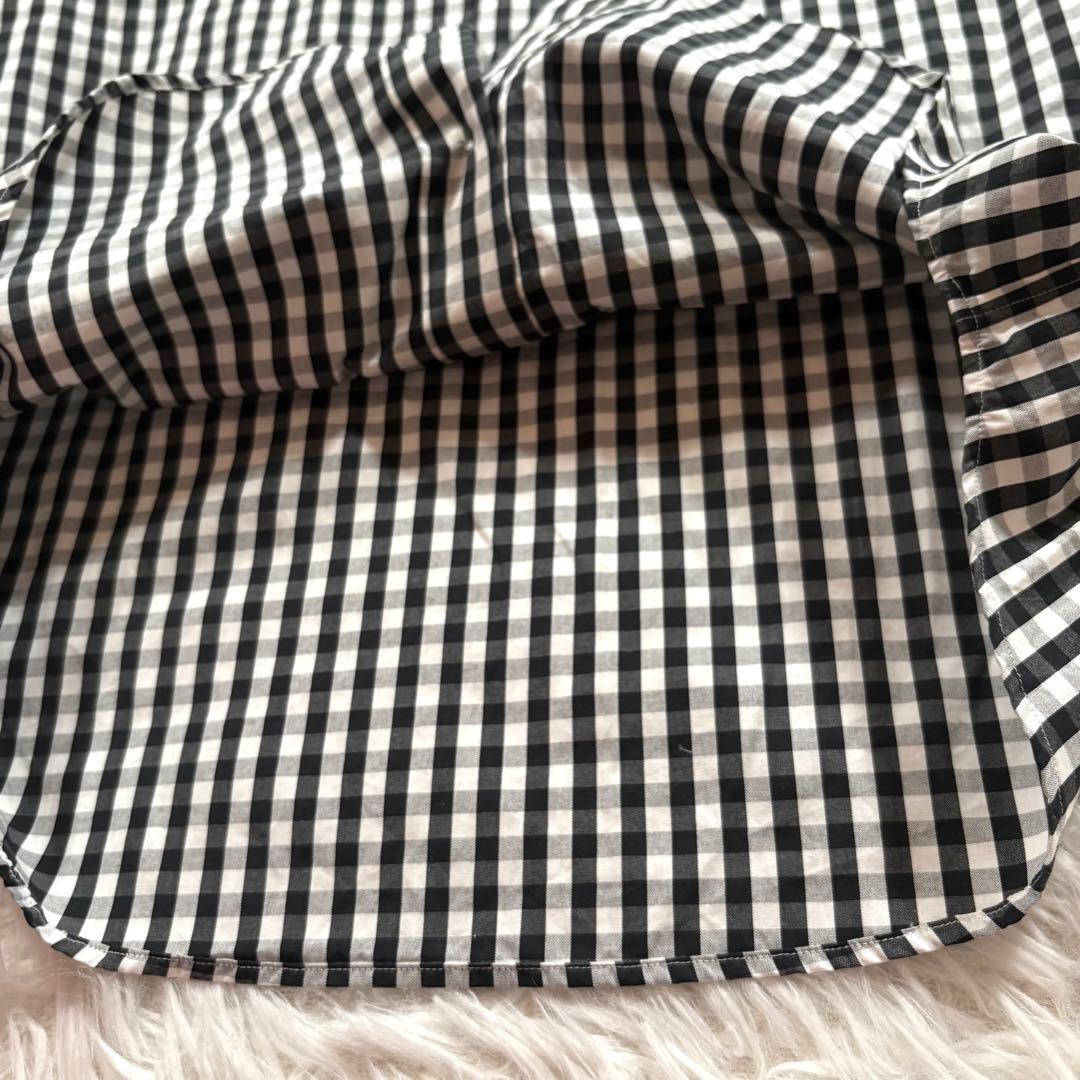 極美品✨マディソンブルー 　ラウンド カラー フリル ブラウス　シャツ