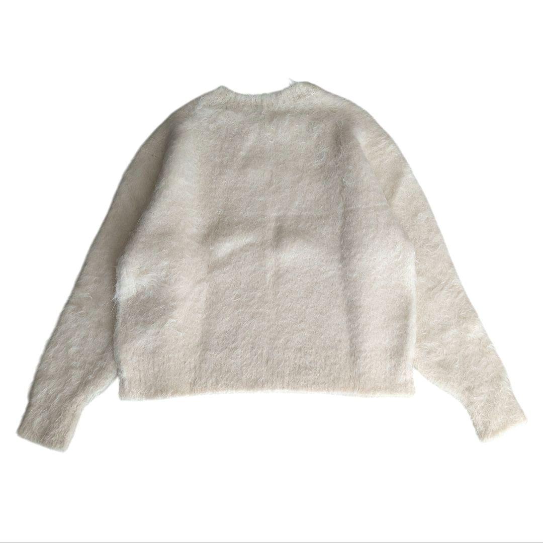 美品✨️BABYLONE　シャギークルーネックニット　アルパカ　白　2023