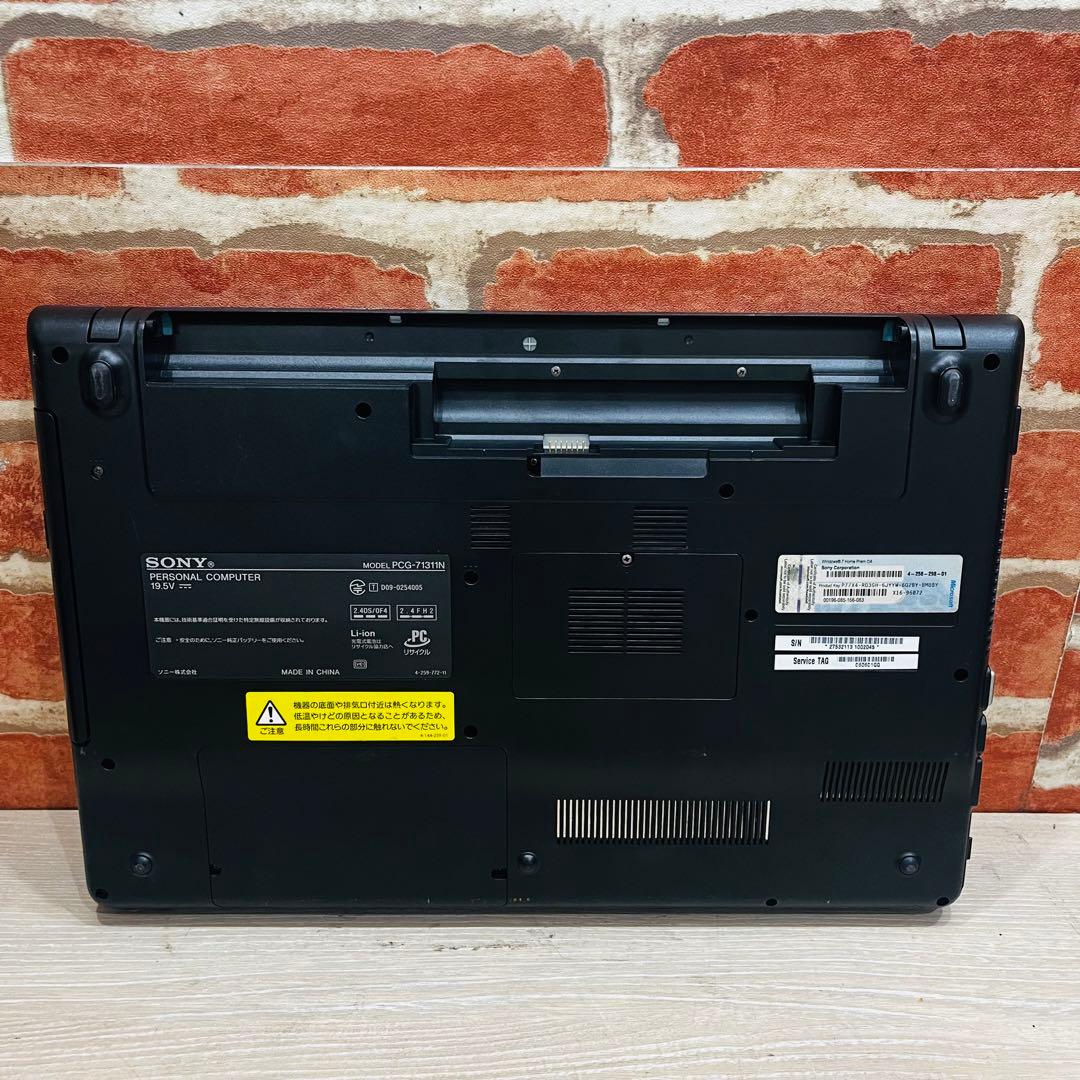 ⭐️K3081⭐️【ソニー】 ノートパソコン VAIO PCG-71311N