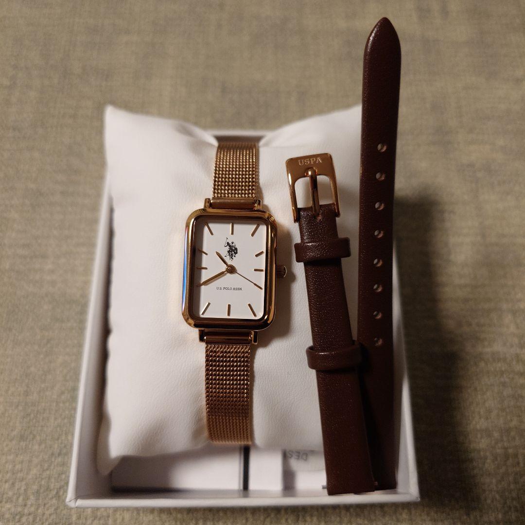U.S. POLO ASSN. レディースウォッチ ゴールド