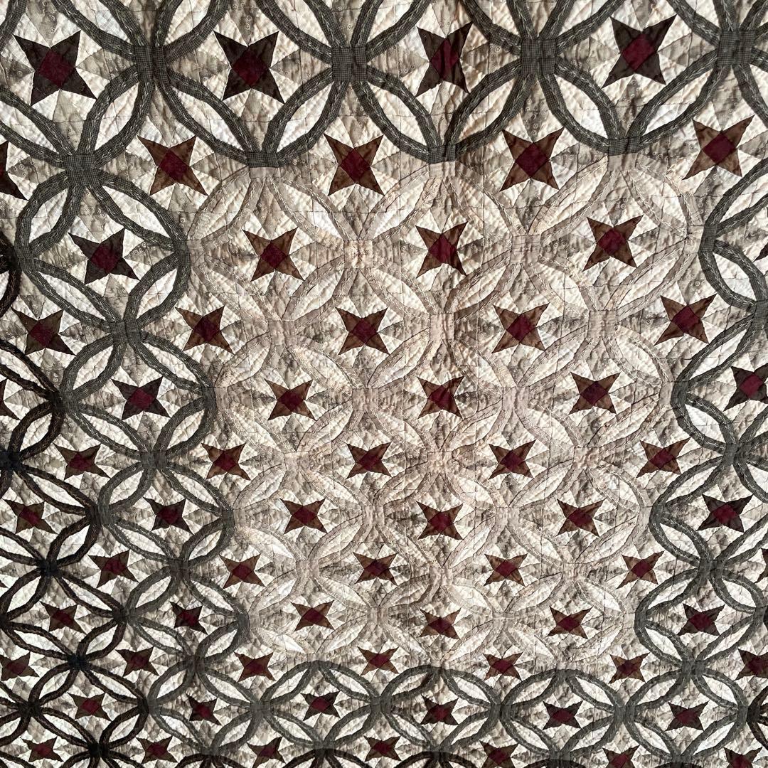 ハンドメイドパッチワークキルトのタペストリー、ベッドカバー