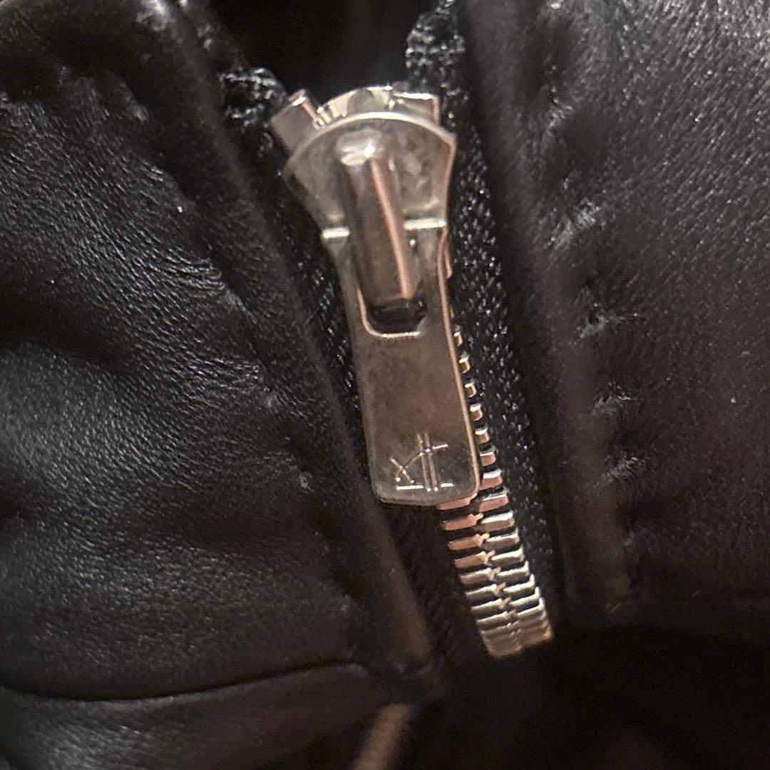 ✨美品✨メンズビギ　クロームタンニングレザージャケット 羊革 黒 ステッチ