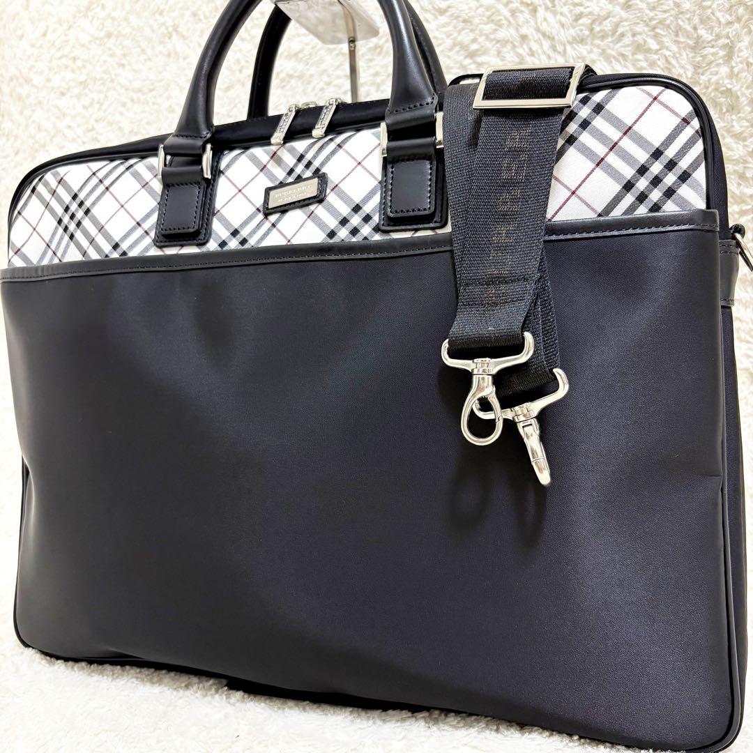 専用　バーバリーブラックレーベル　ノバチェック　ブリーフケース　ビジネスバッグ