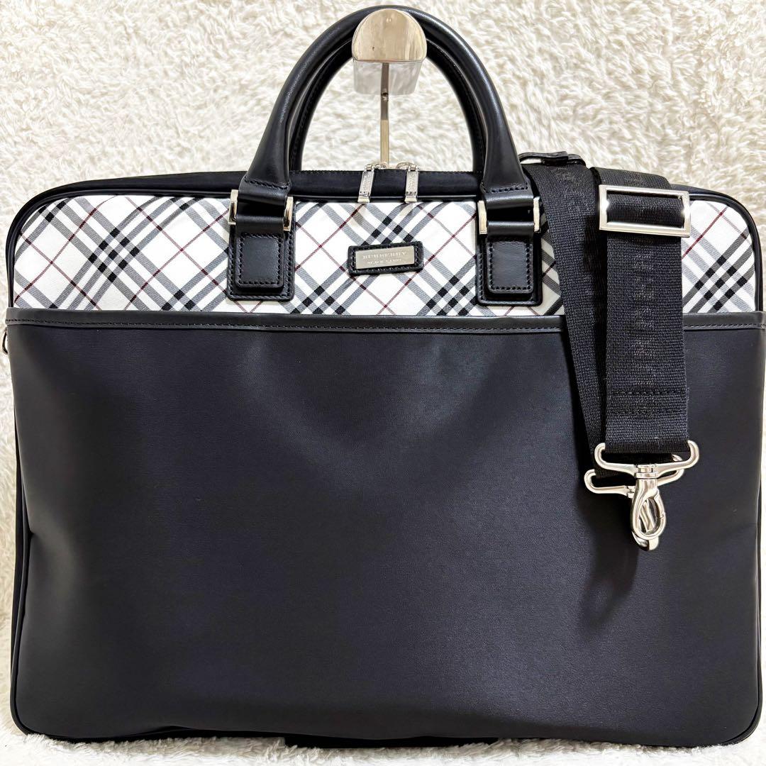 専用　バーバリーブラックレーベル　ノバチェック　ブリーフケース　ビジネスバッグ