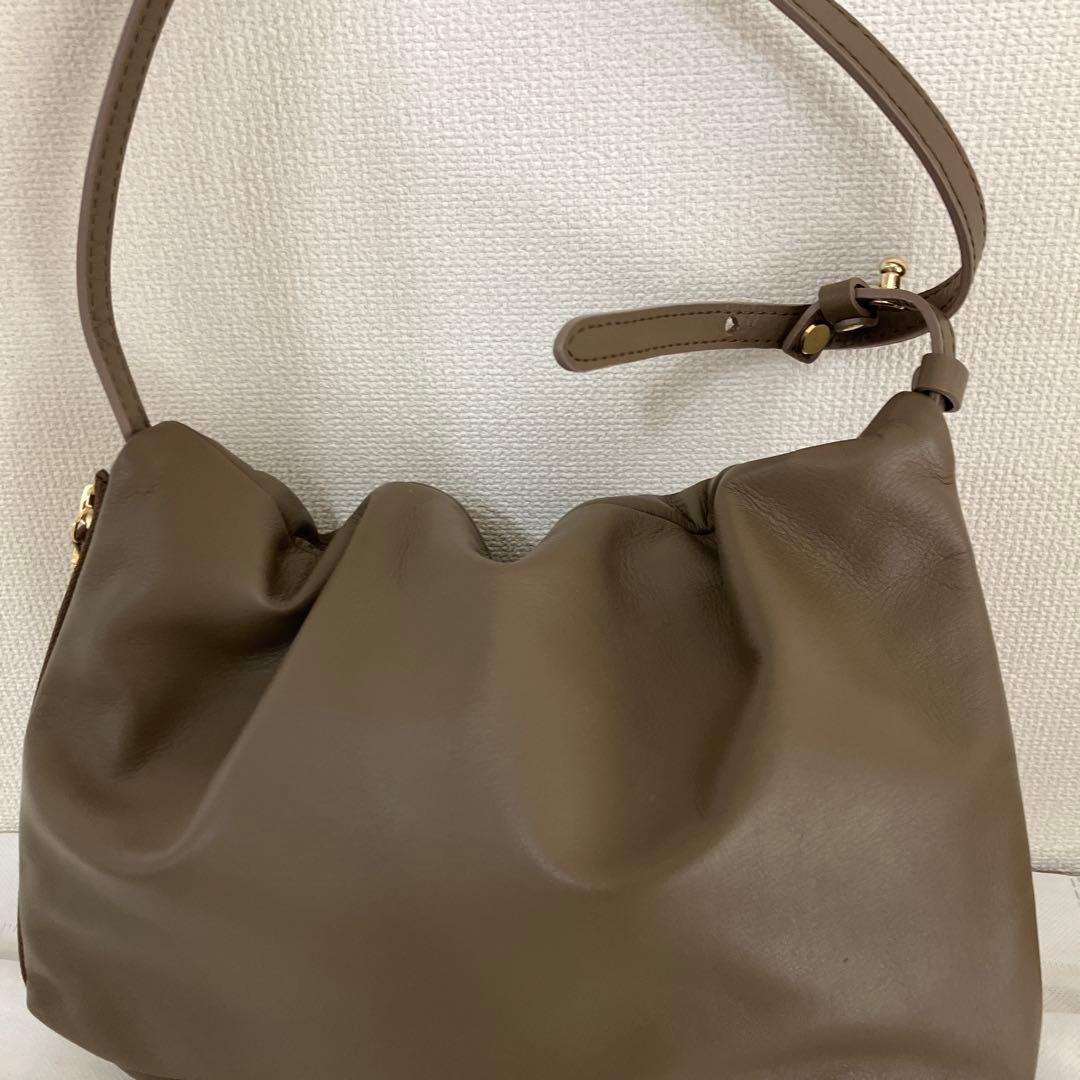 【未使用】gem_by russet ワンショルダーバッグ　ダークブラウン