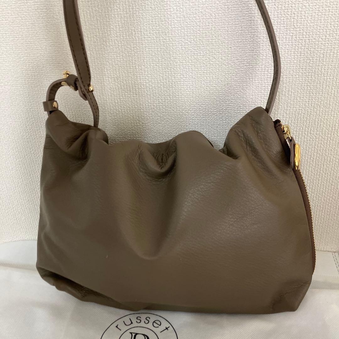 【未使用】gem_by russet ワンショルダーバッグ　ダークブラウン