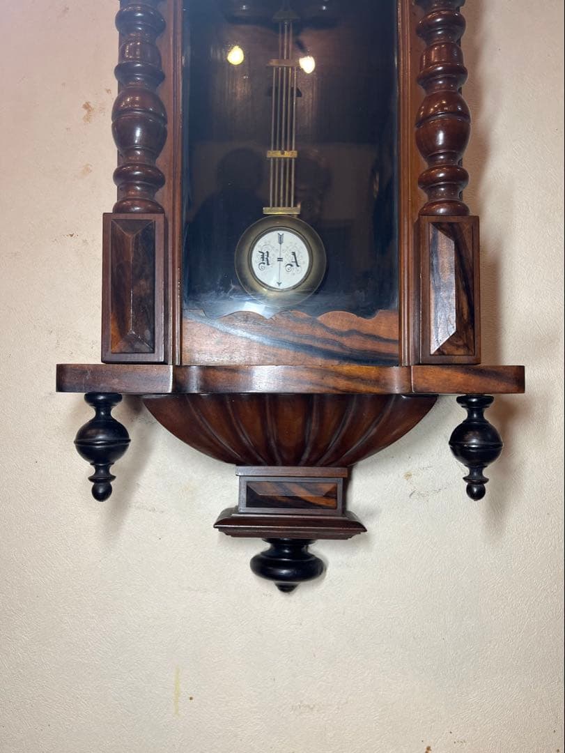 精工舎　ベルリン　柱時計　古時計　振り子　ゼンマイ　ボンボン　ユンハンス