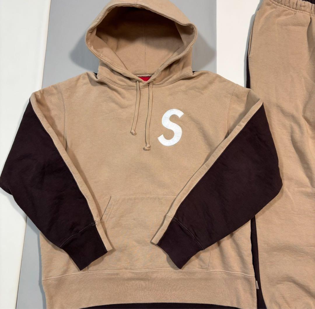 Supreme S Logo セットアップ　コムドット ゆうた　ブラウン　茶