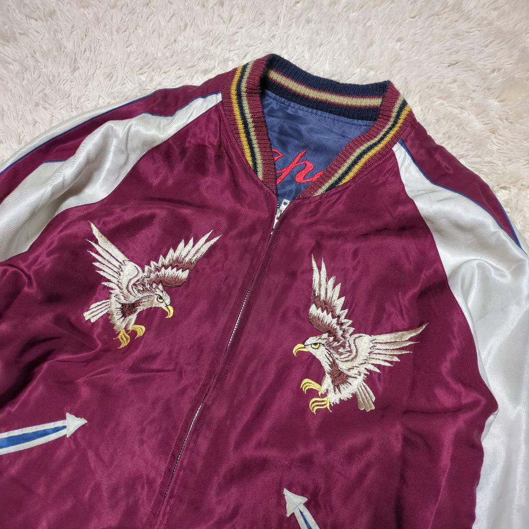 TAILOR TOYO テーラー東洋 虎 鷹 刺繍 リバーシブル スカジャン L