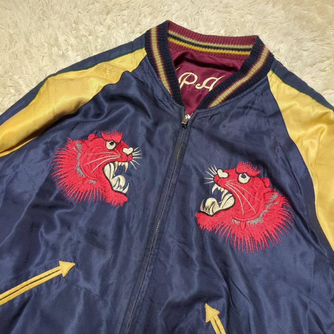 TAILOR TOYO テーラー東洋 虎 鷹 刺繍 リバーシブル スカジャン L