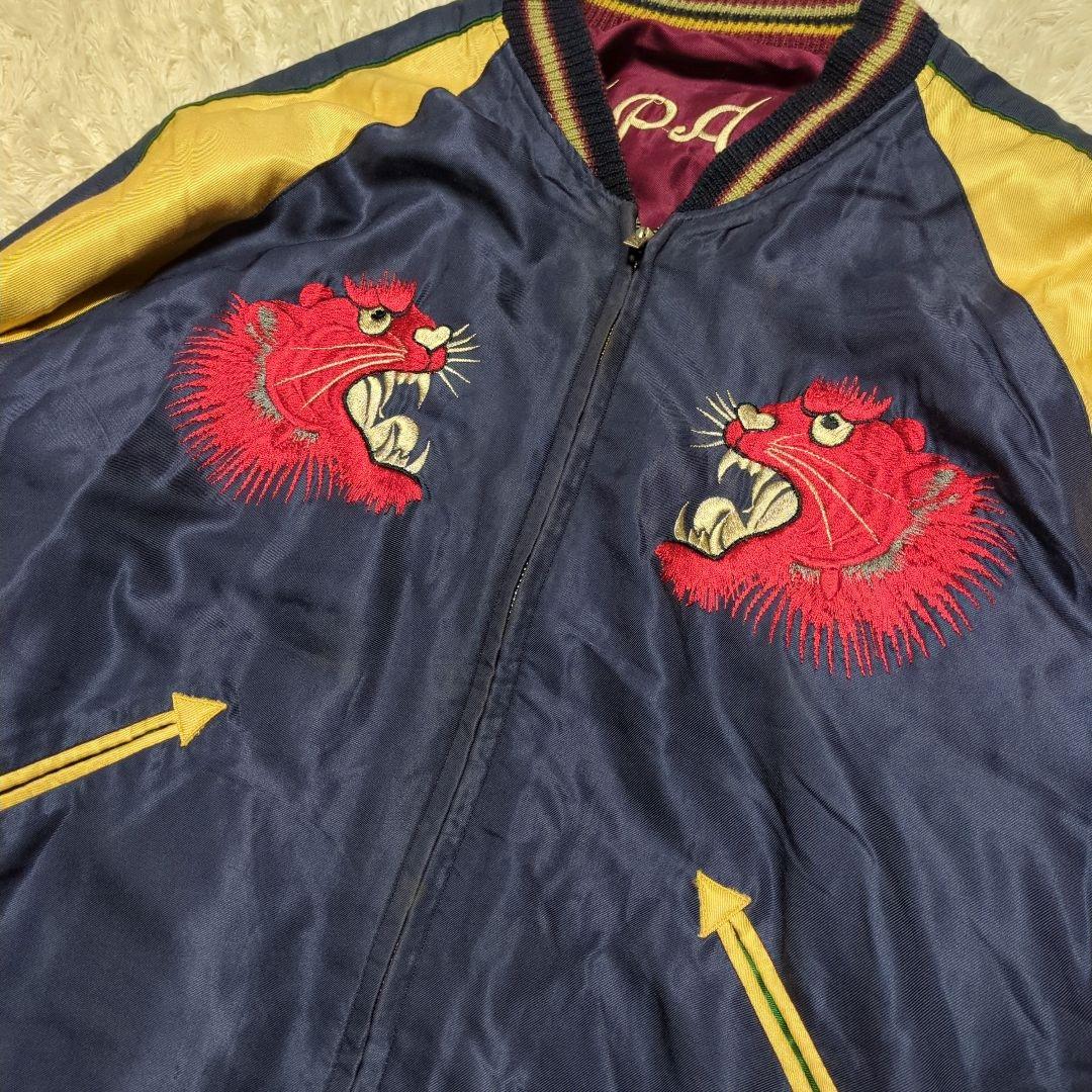 TAILOR TOYO テーラー東洋 虎 鷹 刺繍 リバーシブル スカジャン L