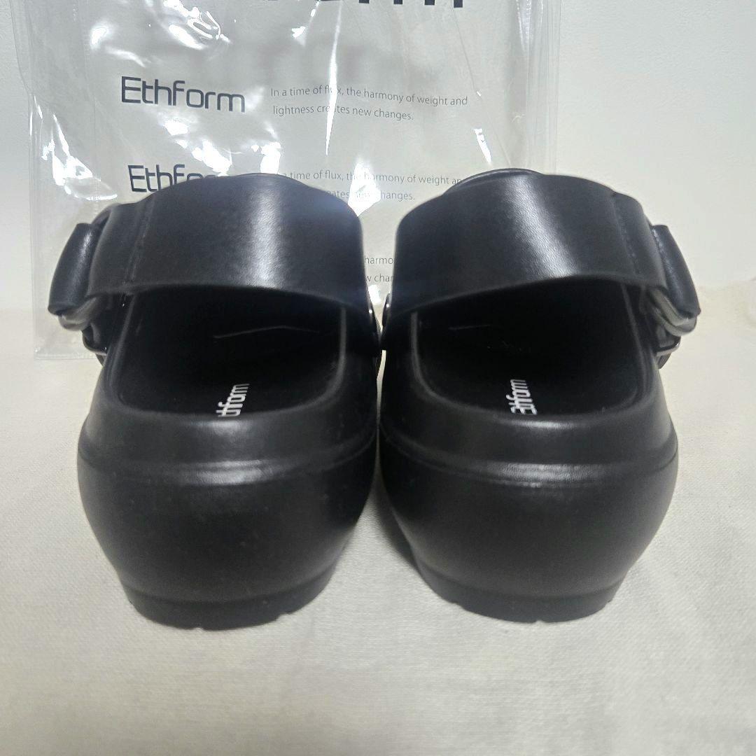 【未使用品】Ethform ブラック TERRE 　M　エフォーム　サボサンダル
