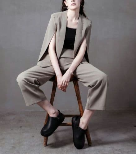 【未使用品】Ethform ブラック TERRE 　M　エフォーム　サボサンダル