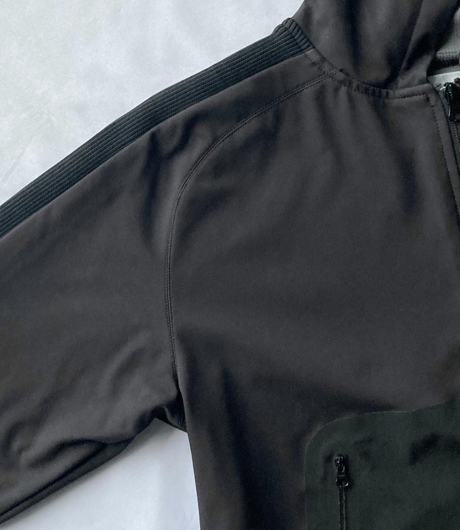 コムデギャルソン シャツ 黒 フード付きブルゾン