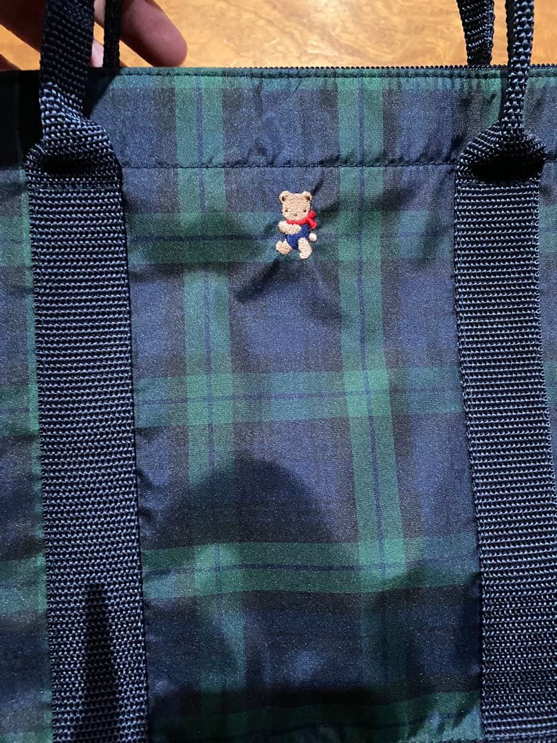 ファミリア　レッスンバッグ　チェック　新品未使用