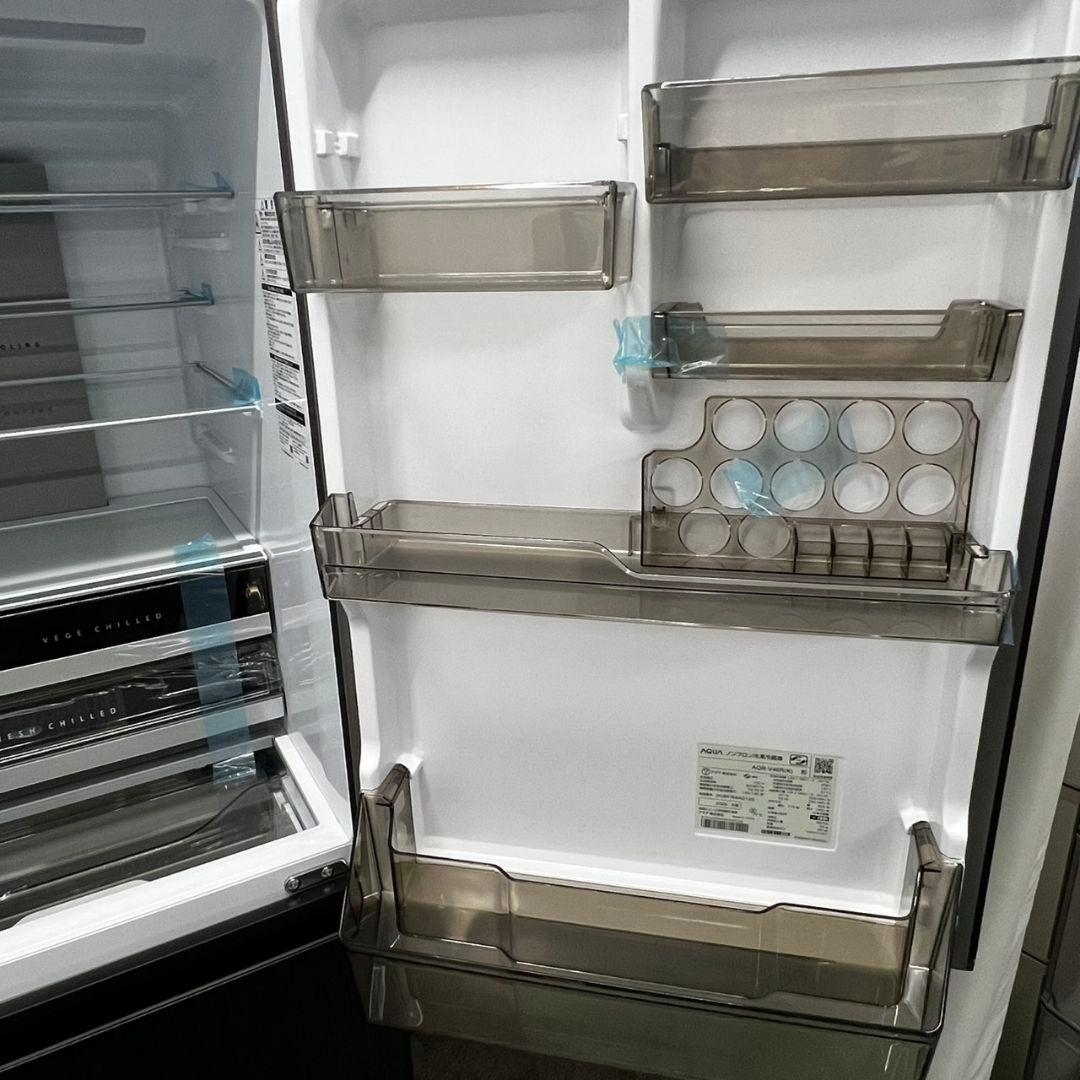 958 【未使用】25年製　綺麗　冷蔵庫　アクア　大容量　450ℓ 　設置無料