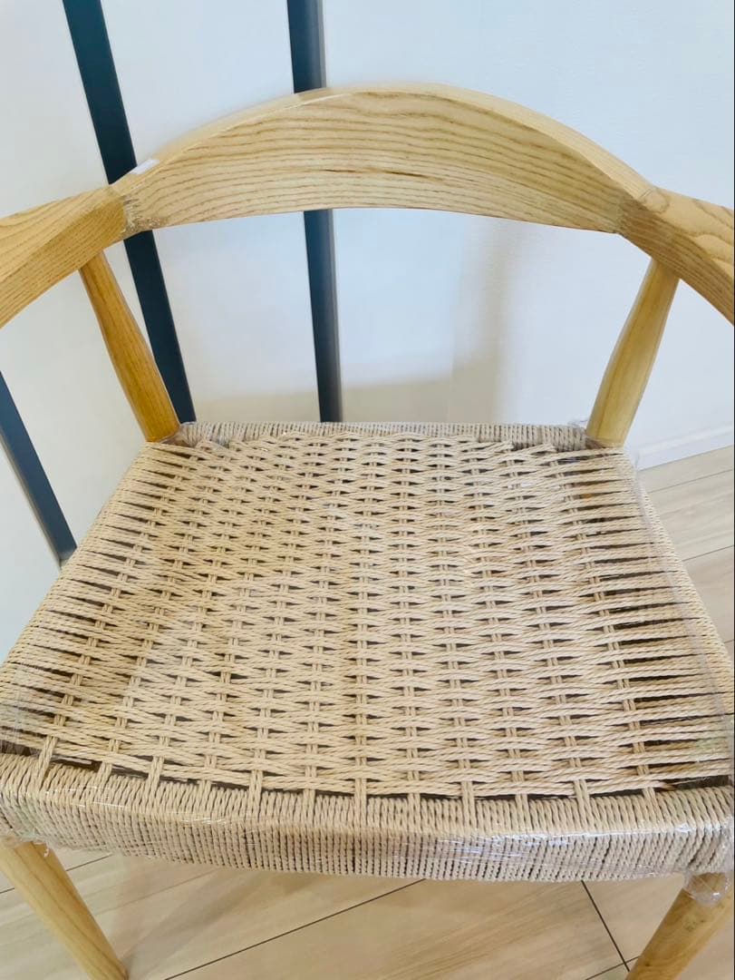 送料込み　ペーパーコードチェア　美品