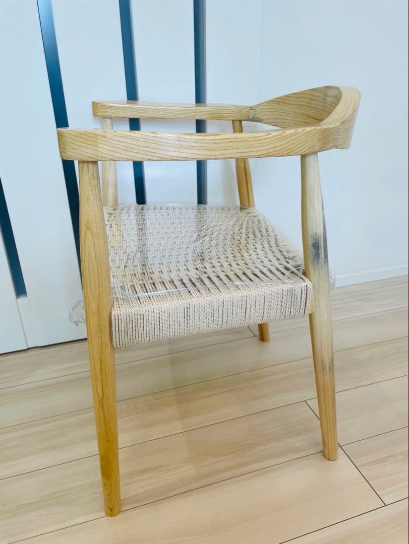 送料込み　ペーパーコードチェア　美品