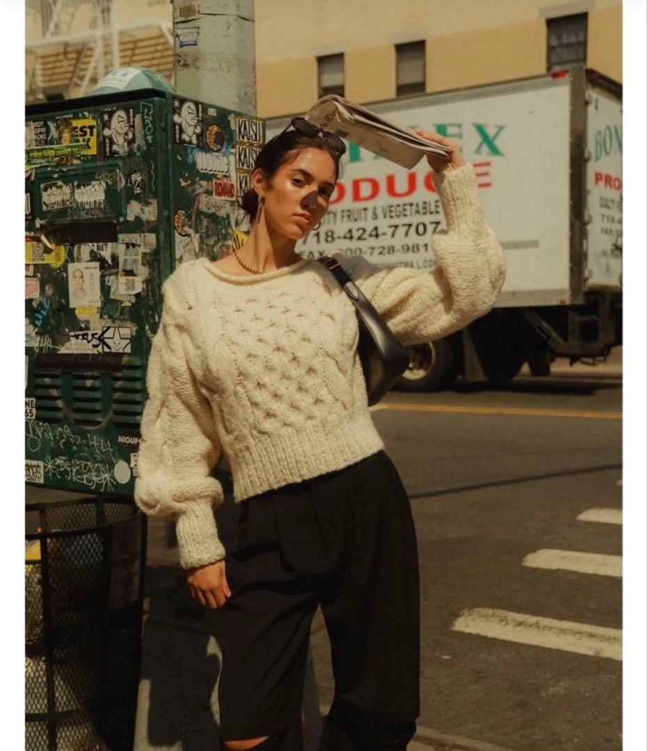 トップス The toe handmade cable knit