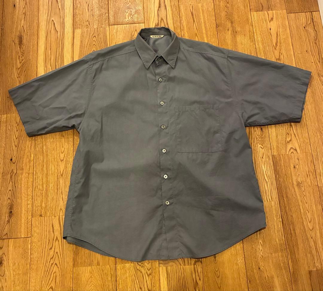 AURALEE ビッグハーフスリーブシャツ