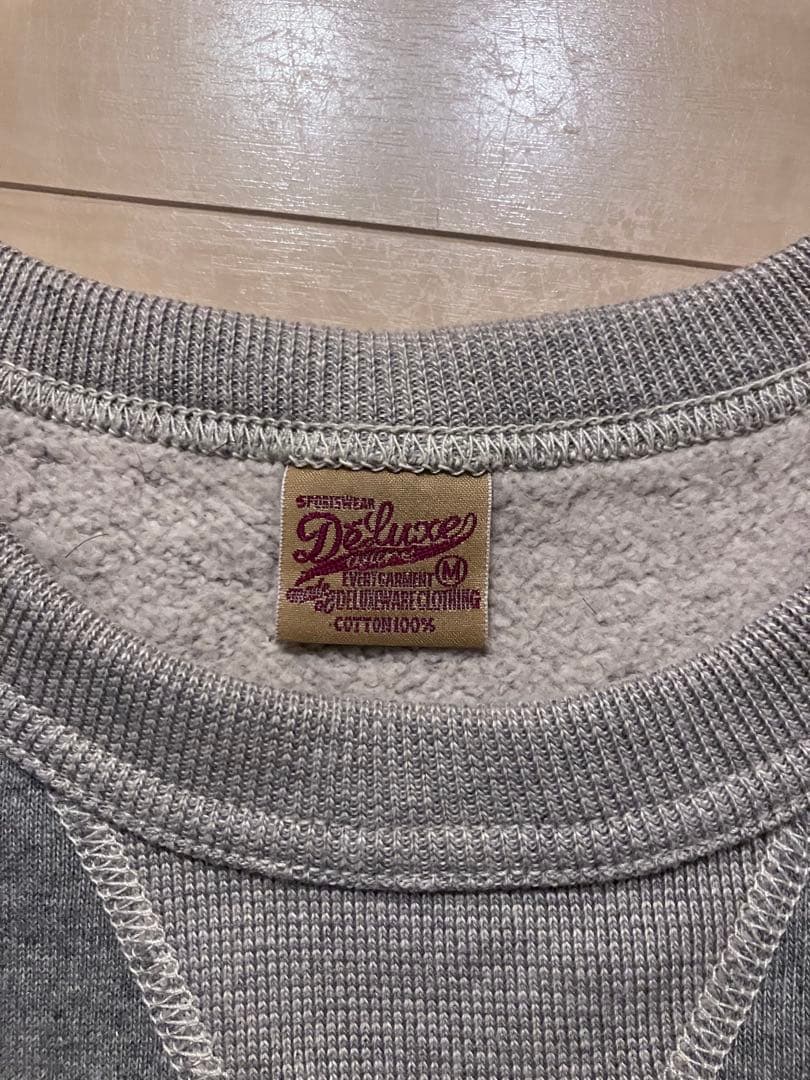 DELUXEWARE スウェット FLAT.SEAM PLAIN グレー