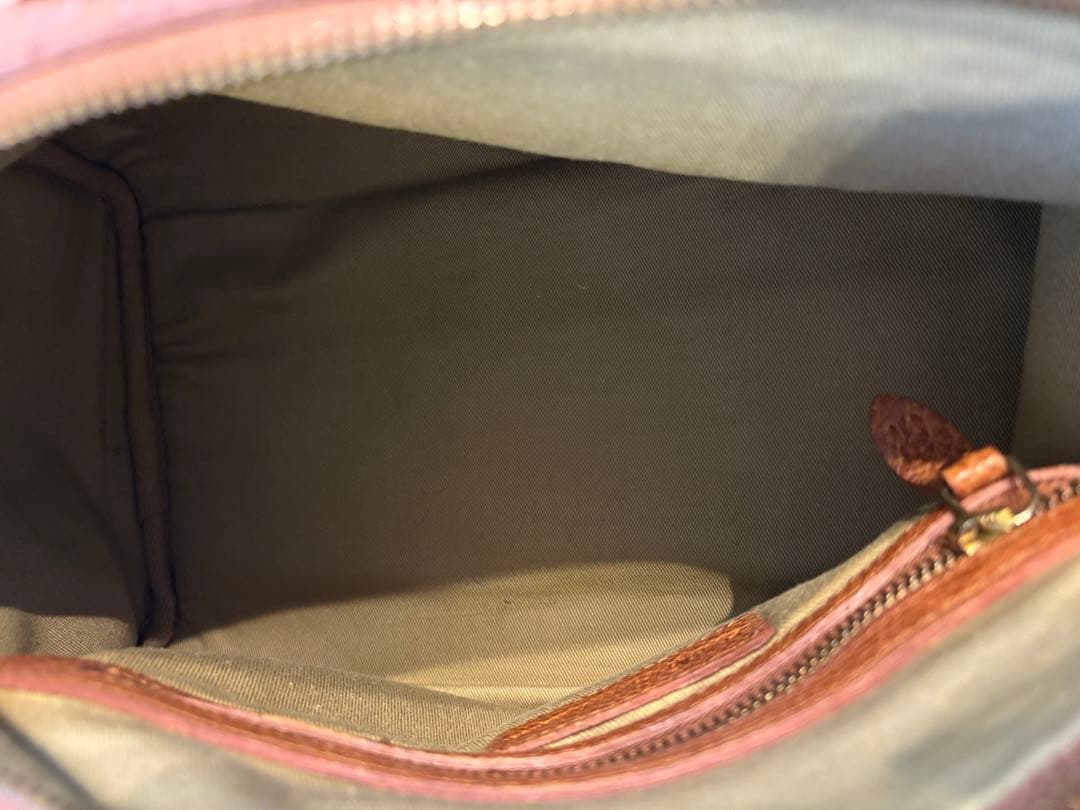 ラルフローレン ハンドバック ブラウン レザー ミニボストンバッグ