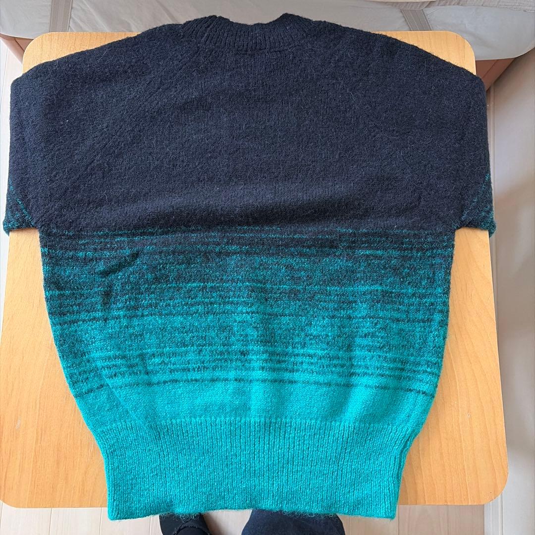 DRIES VAN NOTEN 長袖セーター Small 黒・ティール