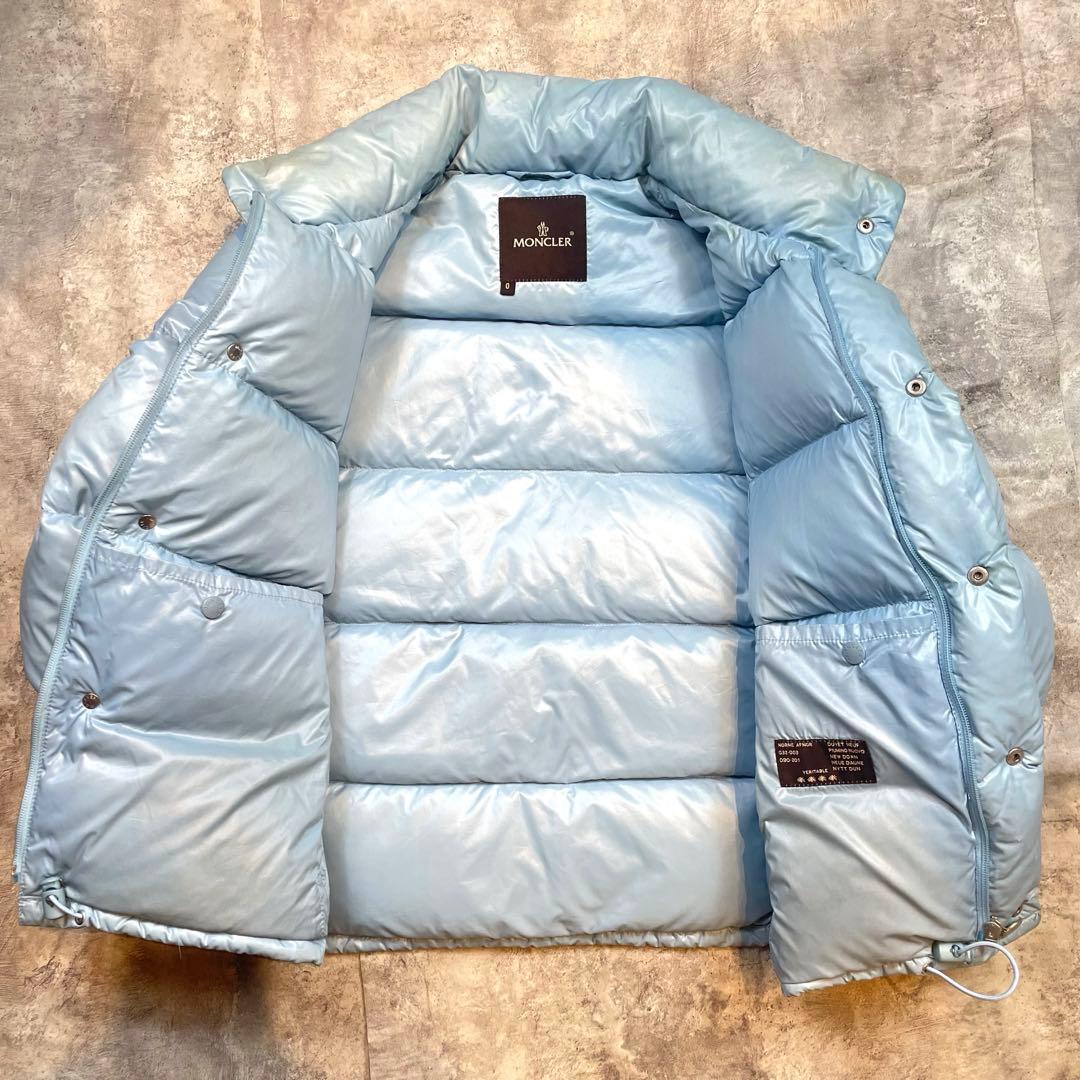 MONCLER モンクレール 2WAY ダウンジャケット ブルー 袖着脱可能