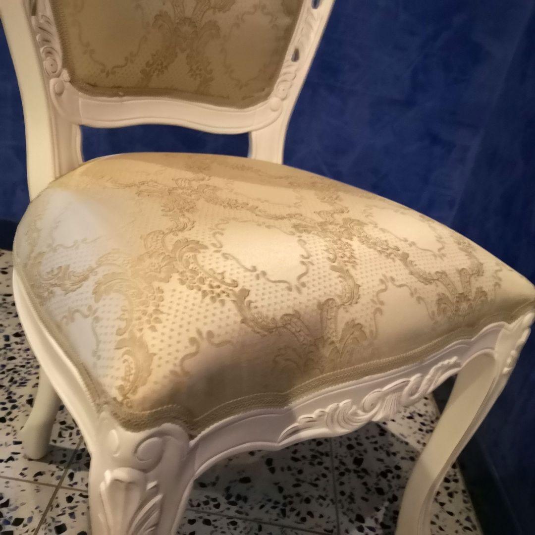 送料込み!! アンティーク調　猫脚　椅子　ロココ