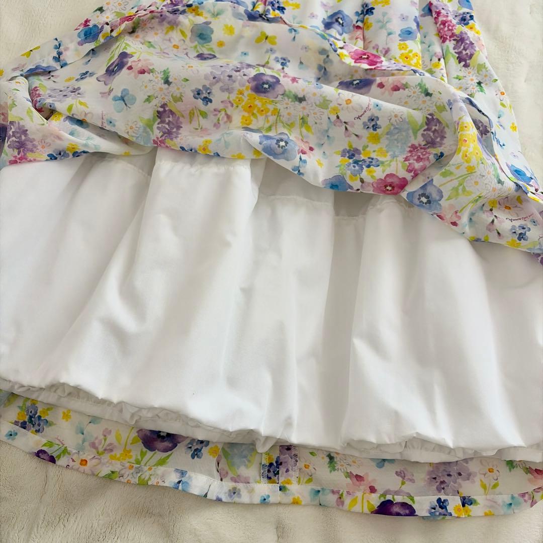 アナスイ ミニ⭐︎ノースリーブ 水彩花柄ワンピース　145〜155㎝