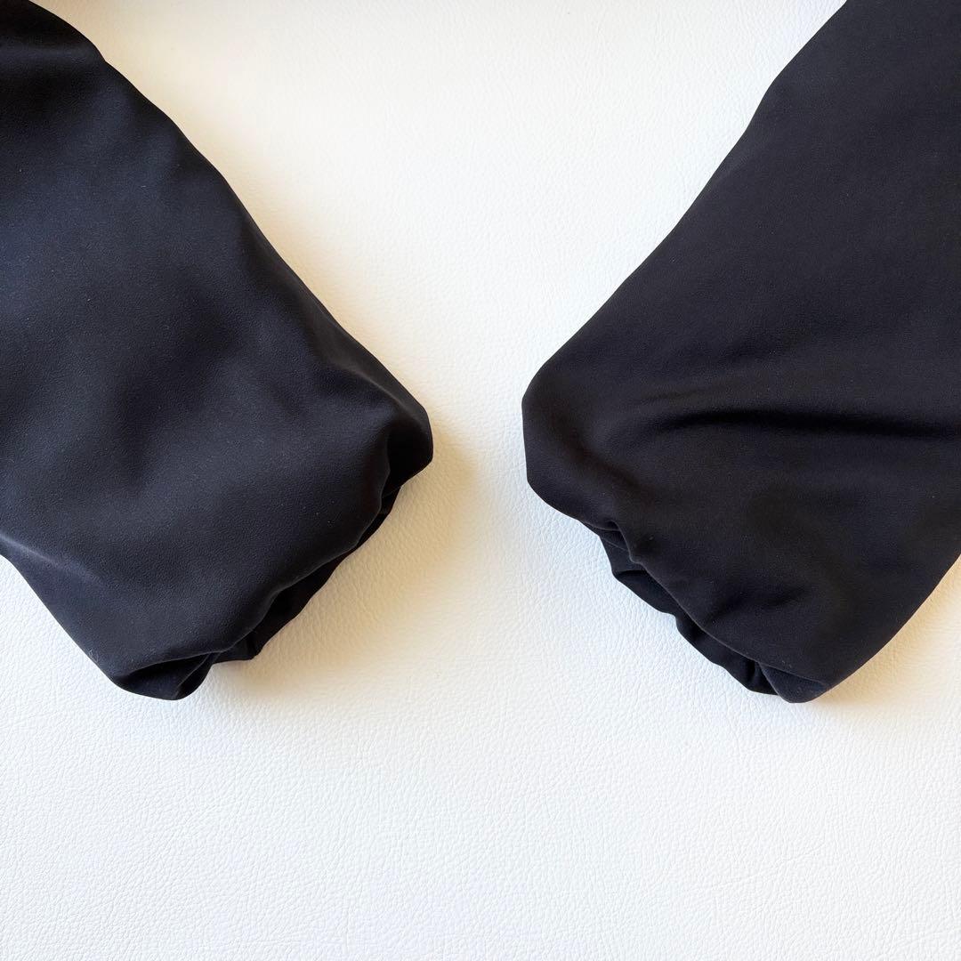 2866y美品ニューヨーカー フーデットショートパデットダウン 紺 近年 フレア