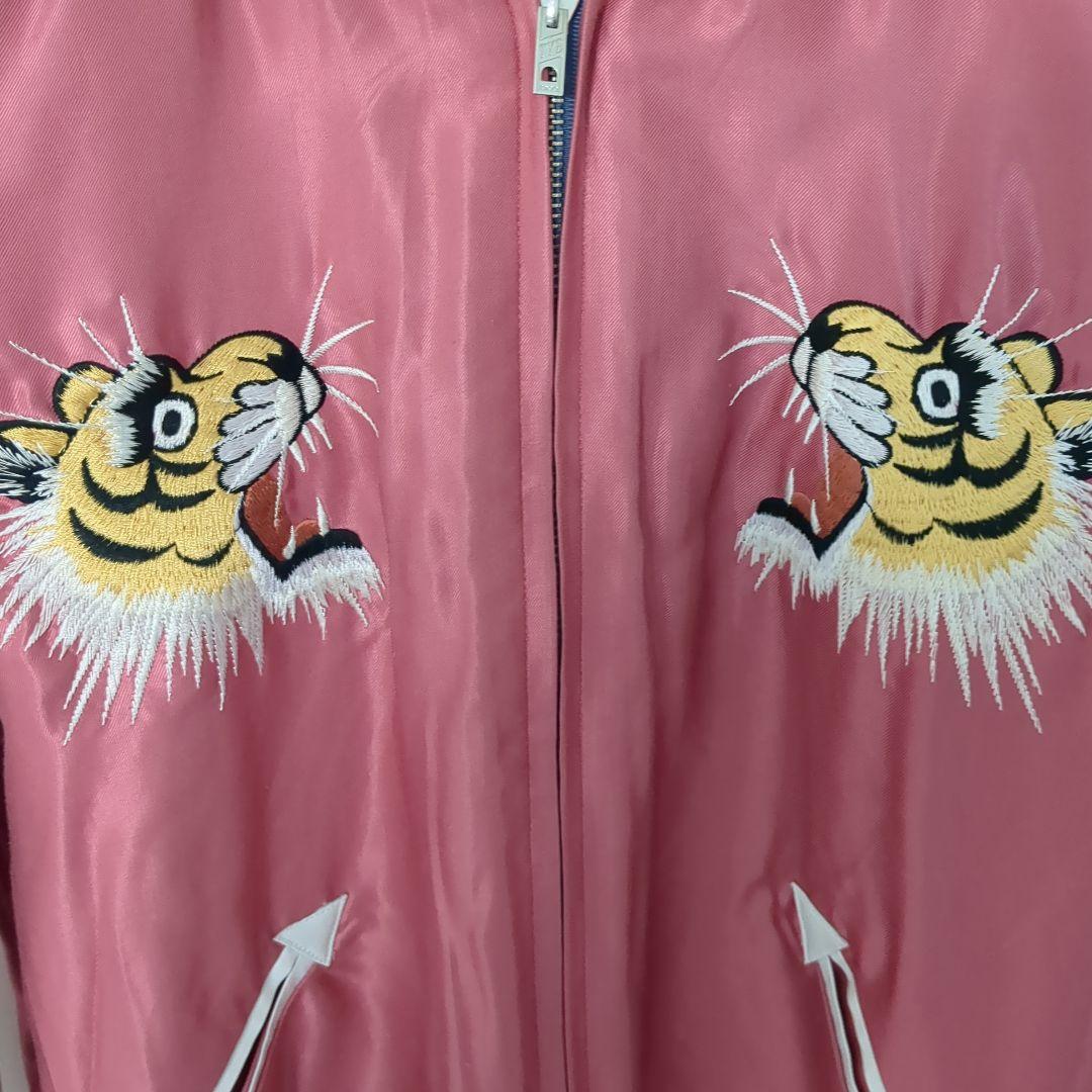 試着のみテーラー東洋　スカジャン ブラウン/アイボリー 鷲刺繍　TT12826