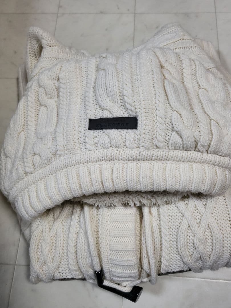 BURBERRY　 ケーブルニット ダッフルコート