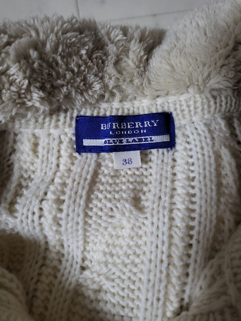BURBERRY　 ケーブルニット ダッフルコート