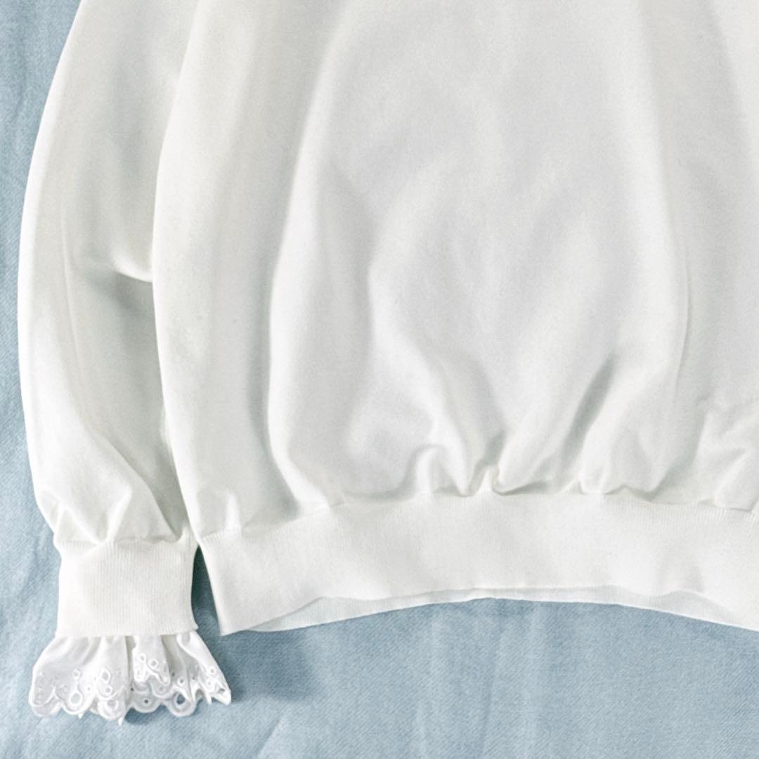 極美品✨ユナイテッドアローズ　スカラップレースニット 白 洗える 4way