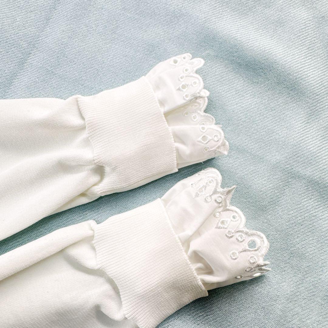 極美品✨ユナイテッドアローズ　スカラップレースニット 白 洗える 4way