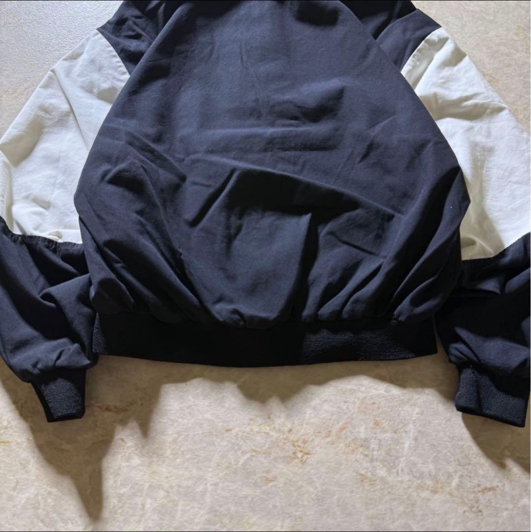 DunbrookeジップアップブルゾンUSA製古着ブラック短丈刺繍ロゴ80s美品