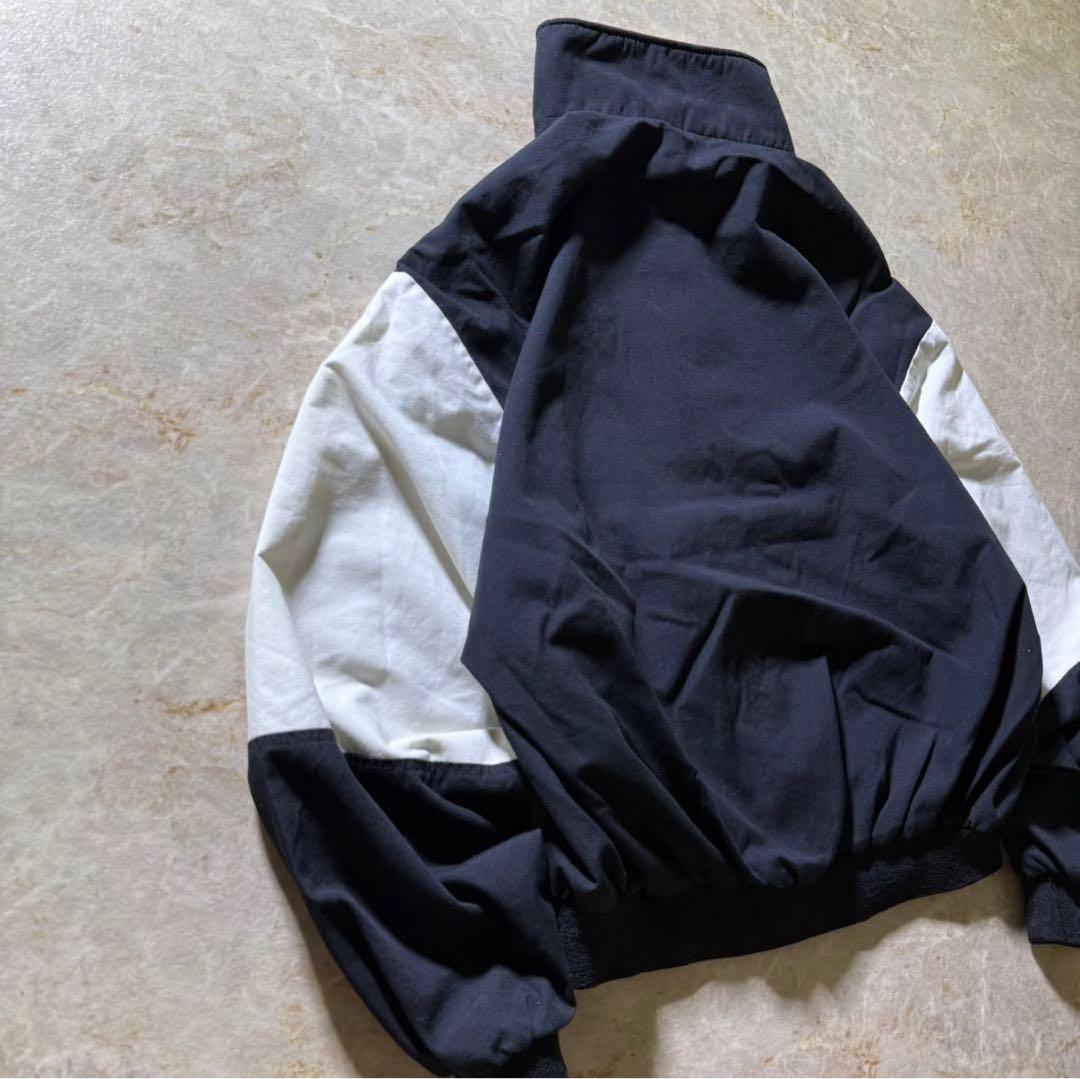 DunbrookeジップアップブルゾンUSA製古着ブラック短丈刺繍ロゴ80s美品