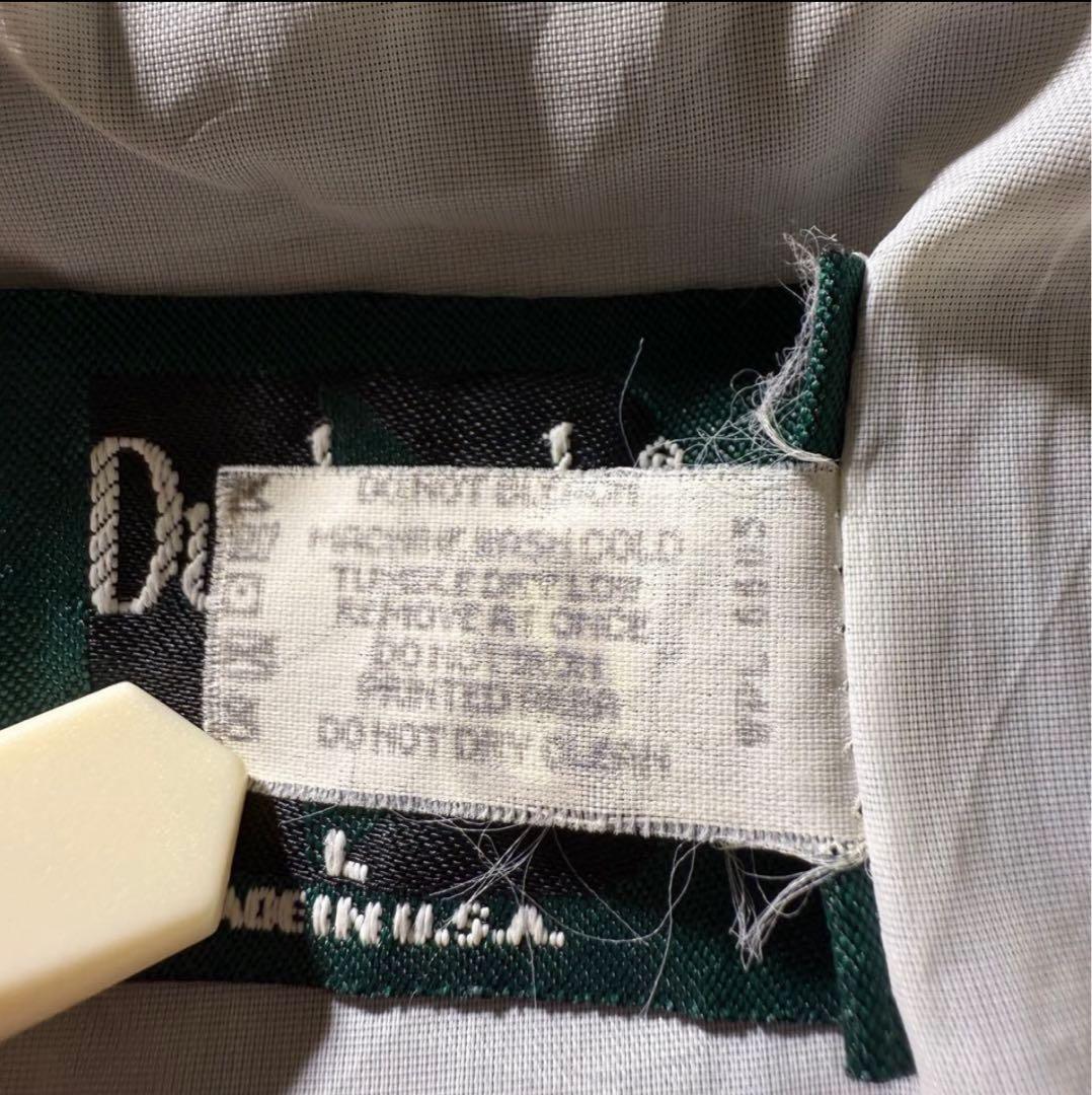 DunbrookeジップアップブルゾンUSA製古着ブラック短丈刺繍ロゴ80s美品