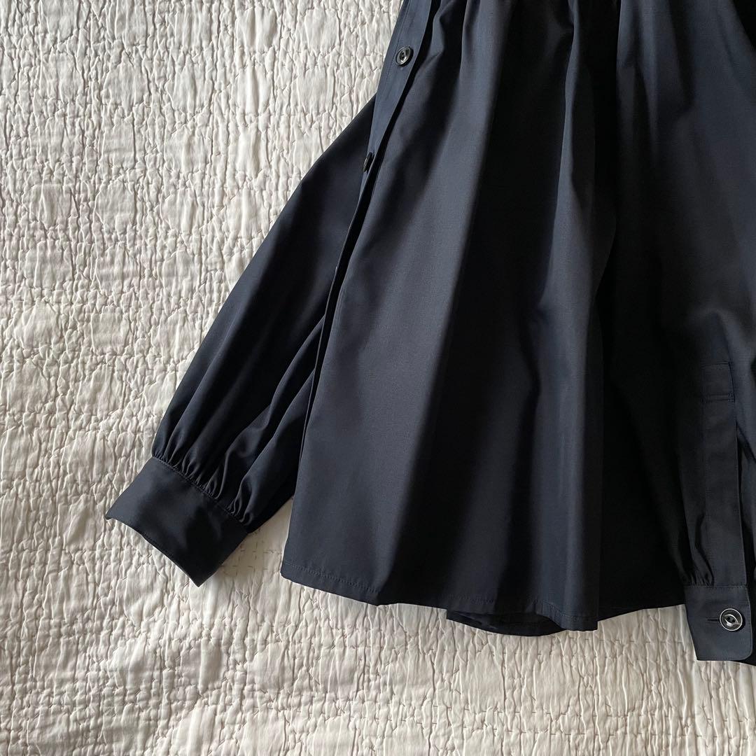 ZANINI コラボARTS&SCIENCE シルクギャザーシャツジャケット