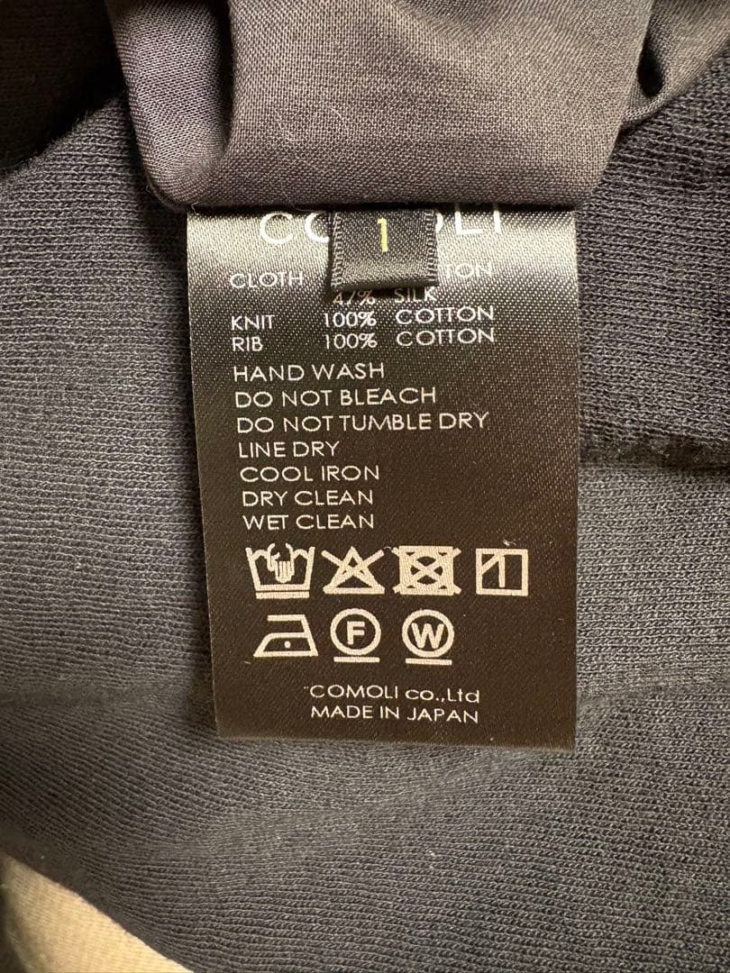 COMOLI 25SS リバーシブルトラックジャケット①