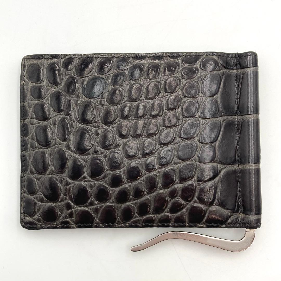 ふーた✨BALENCIAGA エブリデイ マネークリップ 財布 本革クロコ
